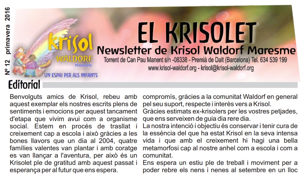 Krisolet Estiu 2016