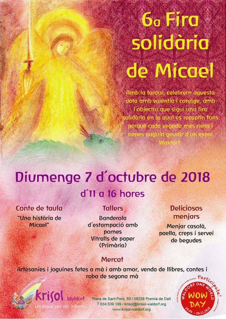 Fira Solidària de Micael, el dia 7 d'octubre, d'11h a 16 h