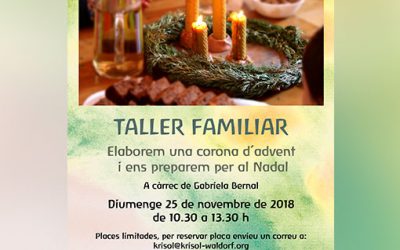 Elaborem una corona d’advent i ens preparem per al Nadal