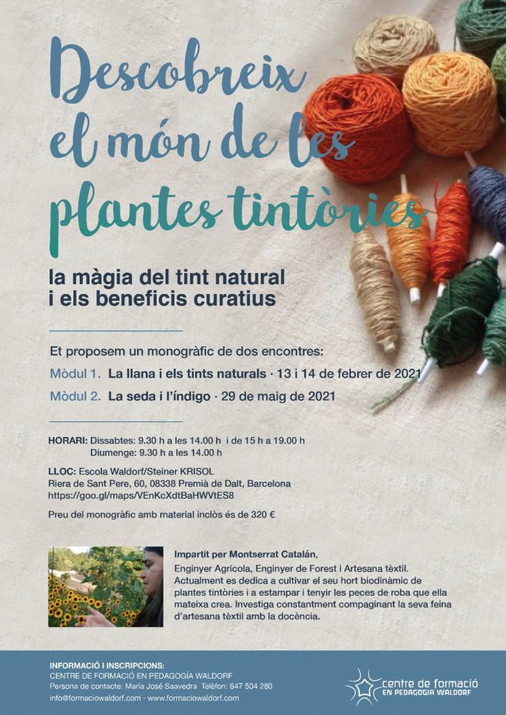 Descobreix el món de le plantes tintòries (Taller)