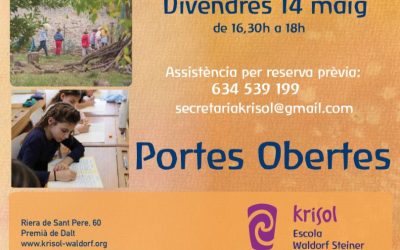 Portes Obertes 14 Maig – Krisol Waldorf Steiner