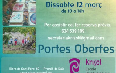 Portes Obertes de Krisol Waldorf Steiner 12 de Març 2022