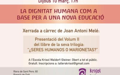 La dignitat humana com a base per a una nova educació.