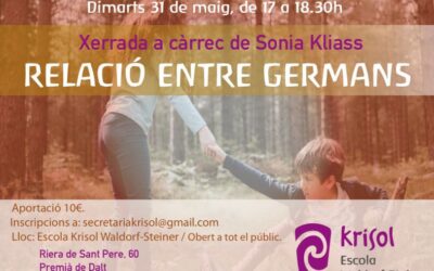 Xarrada a càrrec de Sonia Kliass “Relació entre Germans”