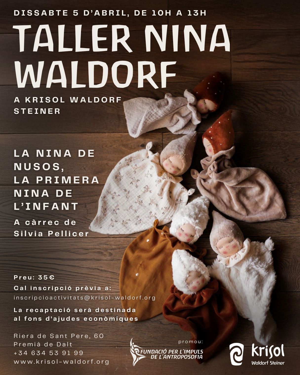 Taller muñeca Waldorf