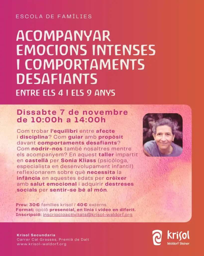 Acompanyar emocions intenses i comportaments desafiants