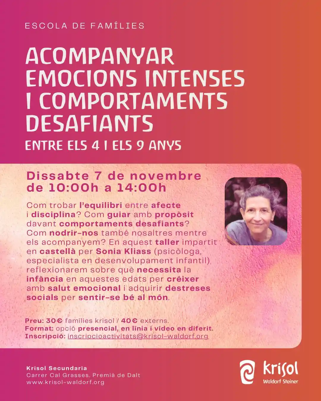 Acompañar emociones intensas y comportamientos desafiantes, entre los 4 y los 9 años