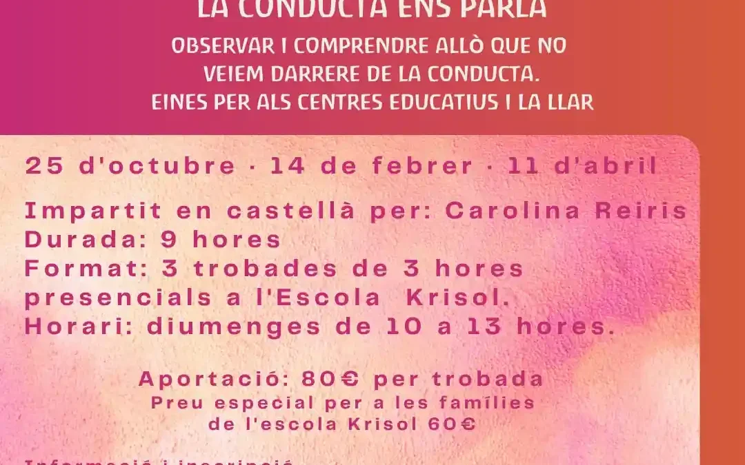 La conducta ens parla